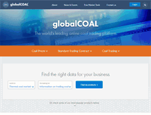 Tablet Screenshot of globalcoal.com